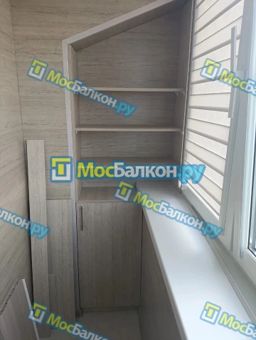 Шкаф на балкон купить в Одинцово на заказ недорого от МосБалкон