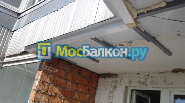 Вынос под остекление Г-образного балкона 3*0,8м