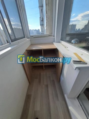 Шкаф на балкон купить в Одинцово на заказ недорого от МосБалкон