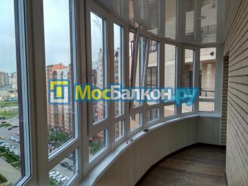 Остекление и отделка балкона в Мытищах