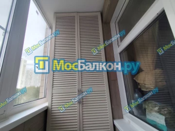 Шкаф на балкон купить в Одинцово на заказ недорого от МосБалкон