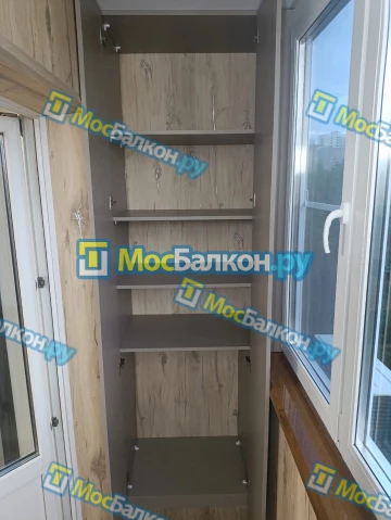 Шкаф на балкон купить в Одинцово на заказ недорого от МосБалкон