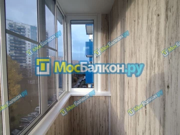 Отделка балкона и лоджии пластиковыми ПВХ панелями в Одинцово от компании МосБалкон