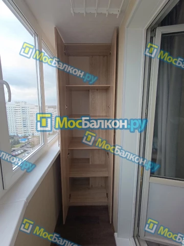 Шкаф на балкон купить в Одинцово на заказ недорого от МосБалкон