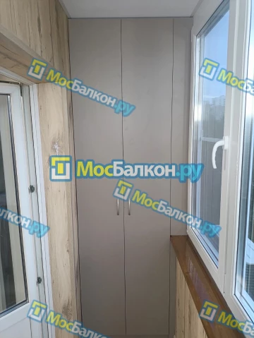 Шкаф на балкон купить в Одинцово на заказ недорого от МосБалкон