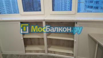 Шкаф на балкон купить в Одинцово на заказ недорого от МосБалкон